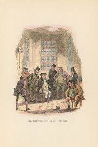 Pickwick Kağıtları için İllüstrasyon by Hablot Knight Browne