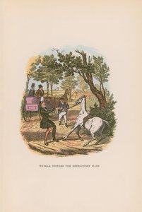 Pickwick Kağıtları için İllüstrasyon by Hablot Knight Browne