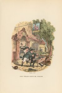 Pickwick Kağıtları için İllüstrasyon by Hablot Knight Browne