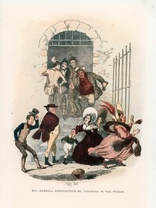 Pickwick Kağıtları için İllüstrasyon by Hablot Knight Browne