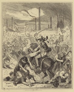 manchester katliamı by Hablot Knight Browne