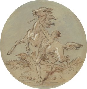 Venüs ve Adonis'i gösteren bir dizi plaka için on sekiz tasarımdan biri by Hablot Knight Browne