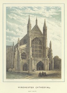 Winchester Katedrali, batı cephesi by Hablot Knight Browne