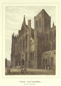 York Katedrali, güney transept by Hablot Knight Browne