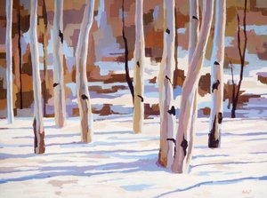 Mavide Füg, c.2017 (tuval üzerine yağlıboya)