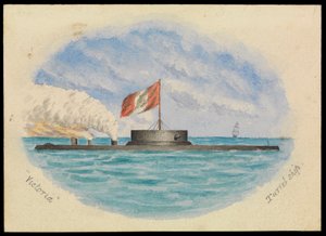 Victoria Taret gemisi, 1865 civarı (suluboya) by Hamilton Williams