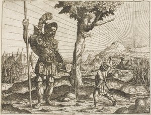 David ve Goliath by Hanns Lautensack