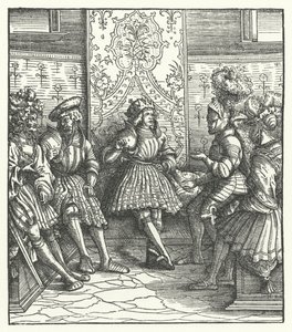 Fransız savaş konseyi by Hans (after) Burgkmair