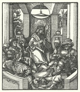 Fransa Kralı XI. Louis Flaman isyancılarla pazarlık yapıyor by Hans (after) Burgkmair
