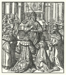 Kutsal Roma İmparatoru Frederick III ve İmparatoriçe Eleanor Papa