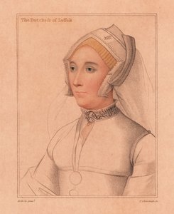 Catherine Brandon, Suffolk Düşesi., 1812 (gravür) by Hans (after) Holbein the Younger