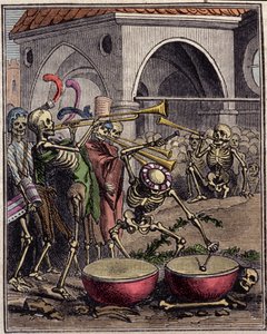 Genç Hans Holbein (1497-1543) tarafından “Danslar ürkütücü” gravürü.