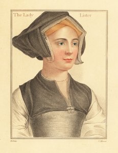 Isabel Shirley, İngiliz Baş Yargıç Sir Richard Lyster'ın eşi, 1812 (gravür) by Hans (after) Holbein the Younger