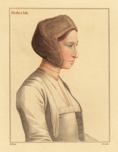Margaret Clement, Thomas More'un üvey kızı., 1812 (gravür) by Hans (after) Holbein the Younger