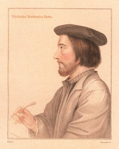 Nicholas Borbonius, Latin şair ve öğretmen., 1812 (gravür) by Hans (after) Holbein the Younger