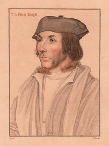 Sir Thomas Elyot, İngiliz diplomat ve bilim adamı., 1812 (gravür) by Hans (after) Holbein the Younger
