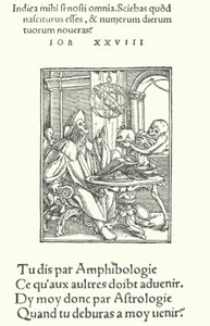 Astrolog (gravür) by Hans (after) Holbein the Younger