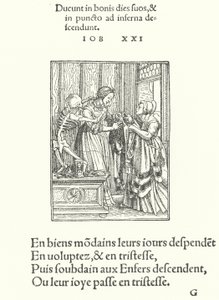 Kontes veya Gelin (gravür) by Hans (after) Holbein the Younger