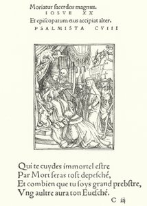 Papa (gravür) by Hans (after) Holbein the Younger