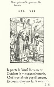 Rahip (gravür) by Hans (after) Holbein the Younger
