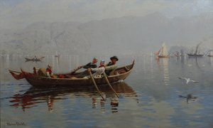 Bergen Limanı (tuval üzerine yağlı boya)