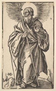 İsa ve Havarilerden Aziz Thomas, 1519. by Hans Baldung