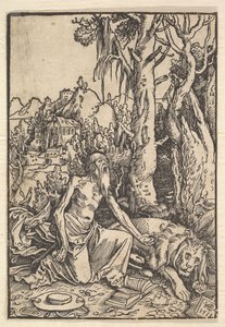 Çölde Aziz Jerome, 1511. by Hans Baldung