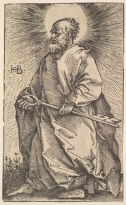 İsa ve Havarilerden Aziz Petrus, 1519. by Hans Baldung
