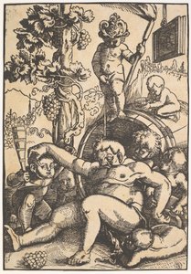 Sarhoş Bacchus, yaklaşık. 1520.