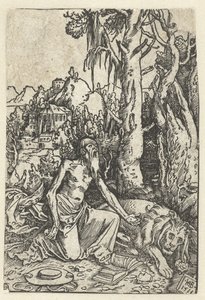 Çölde bir tövbekar olarak Aziz Jerome by Hans Baldung Grien