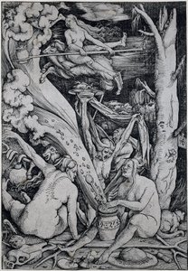 Cadılar, Cadıların Şabat Günü'nde bir araya gelir by Hans Baldung Grien
