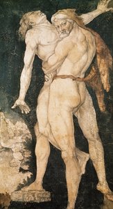 Herkül ve Antaeus, c.1530 by Hans Baldung Grien
