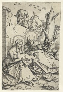 Drieen ve Joseph'te Anna ve Joseph Anna ile Mary ve Çocuk by Hans Baldung Grien