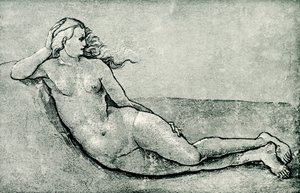uzanmış su perisi by Hans Baldung Grien