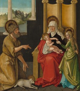 Aziz Anne, İsa Çocuğu, Bakire ve Vaftizci Yahya ile by Hans Baldung Grien