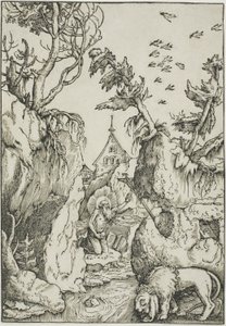 Vahşi Doğada Aziz Jerome by Hans Baldung Grien