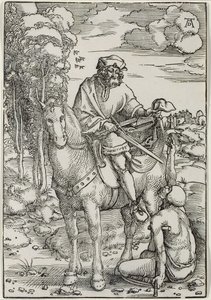 St. Martin Pelerinini Paylaşırken by Hans Baldung Grien