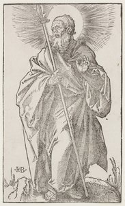 Aziz Thomas, "Büyük Havariler"den, c.1519 (tahta baskı) by Hans Baldung Grien