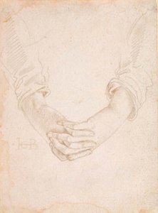 Bir kadının katlanmış ellerinin incelenmesi by Hans Baldung Grien