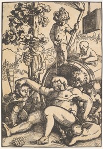 Sarhoş Bacchus, c.1520 by Hans Baldung Grien