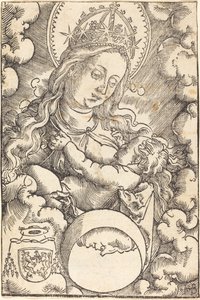 Bulutlardaki Bakire ve Çocuk by Hans Baldung Grien