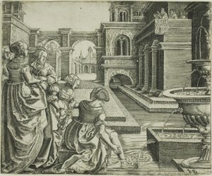 David ve Bathsheba by Hans Brosamer