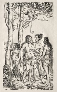 Sürü ile Hottentots. by Hans Burgkmair