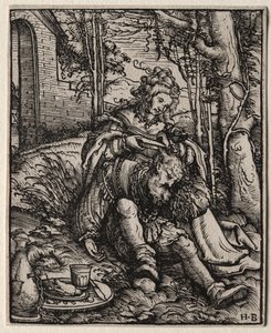 Samson ve Delilah by Hans Burgkmair