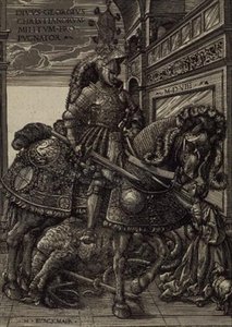 Aziz George ve Ejderha by Hans Burgkmair