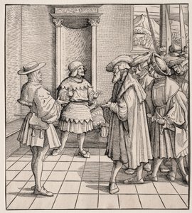 Bir Küçük Adamın Diğerine Kötü Öğütleri, 1512-1516. by Hans Burgkmair