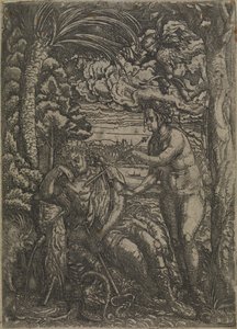 Venüs ve Merkür by Hans Burgkmair d.Æ.