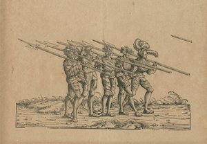 teber ile eskrimci by Hans Burgkmair der Ältere