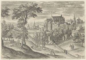 Hof van Brussel'in görünümü Thof van Brussel (nesne üzerindeki başlık) Brüksel çevresinden görüntüler (dizi başlığı)