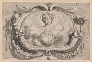 Jan van Keerbergen için Yazıcı Aygıtı: Biblia Cum Glossa Ordinaria için Vignette by Hans Collaert the Younger